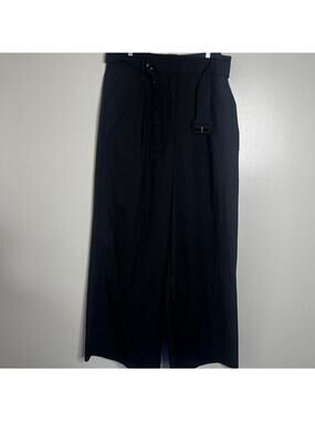 Black wide leg pants